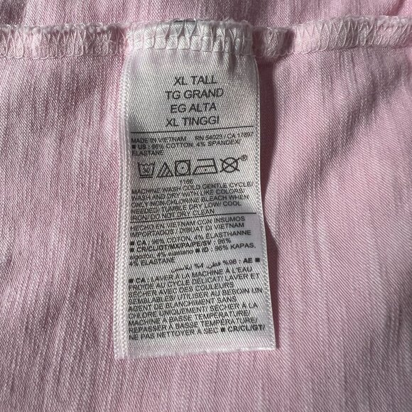 Old Navy Midi Dress Womens XL Tall Pink Tiered Slub-Knit Cami Swing Strappy Back - Picture 10 of 10